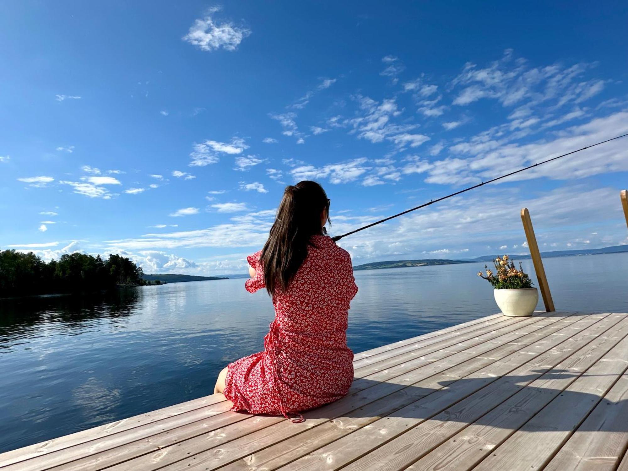ホテル Idylliske Evjua Ved Mjosa Skreia エクステリア 写真